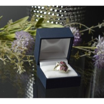 925 Sterling Silver Mother of Pearl Inserts Ring Size 6.5