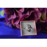 925 Sterling Silver CZ & Marcasites Ring Size 6.5