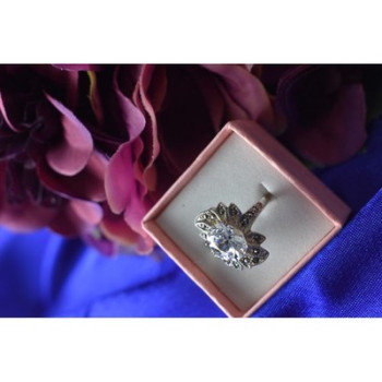 925 Sterling Silver CZ & Marcasites Ring Size 6.5