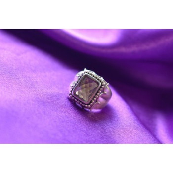 925 Sterling Silver Hessonite Ring Size 6.5