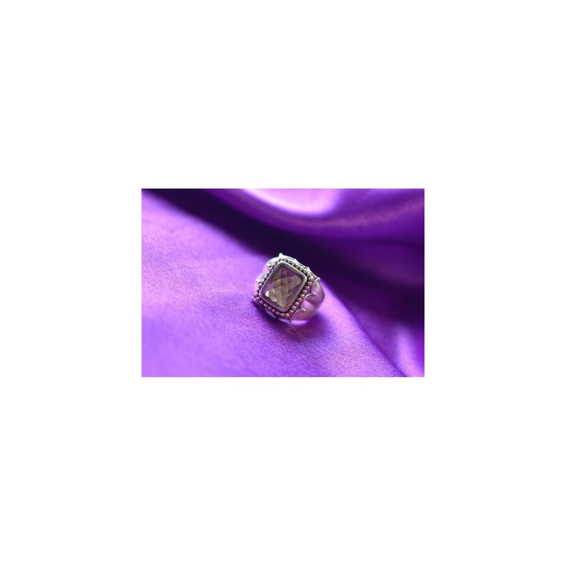 925 Sterling Silver Hessonite Ring Size 6.5