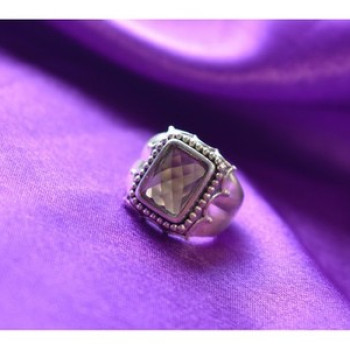 925 Sterling Silver Hessonite Ring Size 6.5
