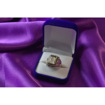 925 Sterling Silver Hessonite Ring Size 6.5