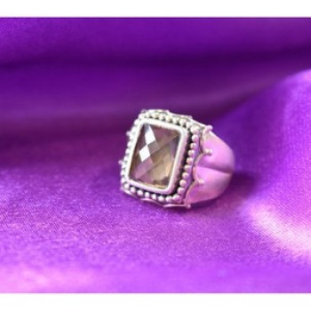 925 Sterling Silver Hessonite Ring Size 6.5