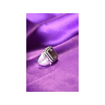 925 Sterling Silver Hessonite Ring Size 6.5