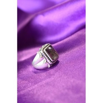 925 Sterling Silver Hessonite Ring Size 6.5