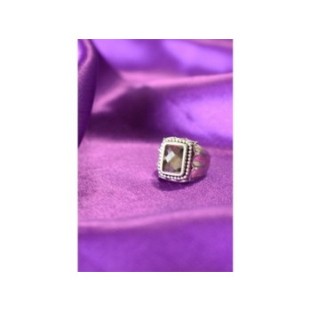 925 Sterling Silver Hessonite Ring Size 6.5