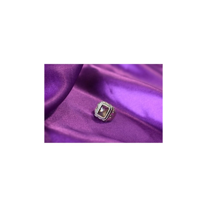 925 Sterling Silver Hessonite Ring Size 6.5