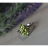 925 Sterling Silver Peridot Ring Size 8