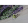 925 Sterling Silver Peridot Ring Size 8