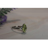 925 Sterling Silver Peridot Ring Size 8