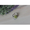 925 Sterling Silver Peridot Ring Size 8