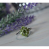 925 Sterling Silver Peridot Ring Size 8