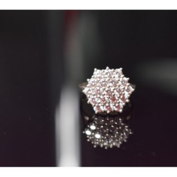 925 Sterling Silver CZ Ring Size 6.5