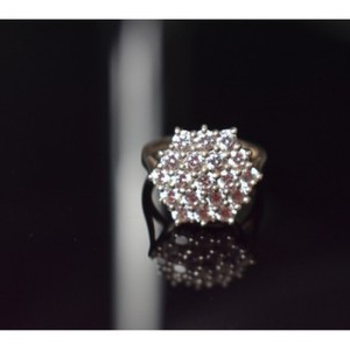 925 Sterling Silver CZ Ring Size 6.5