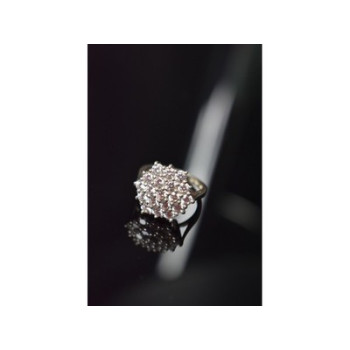 925 Sterling Silver CZ Ring Size 6.5