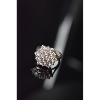 925 Sterling Silver CZ Ring Size 6.5