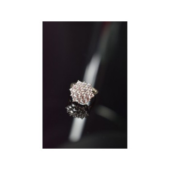925 Sterling Silver CZ Ring Size 6.5