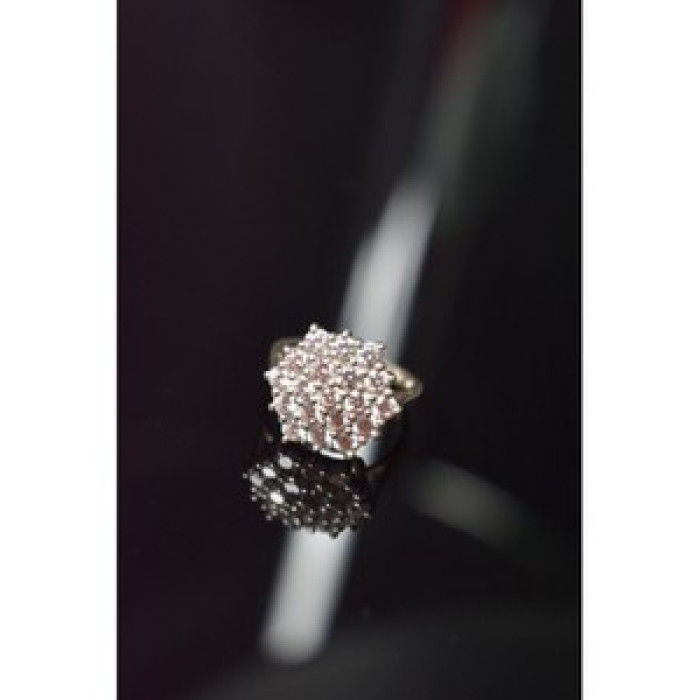 925 Sterling Silver CZ Ring Size 6.5