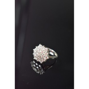 925 Sterling Silver CZ Ring Size 6.5