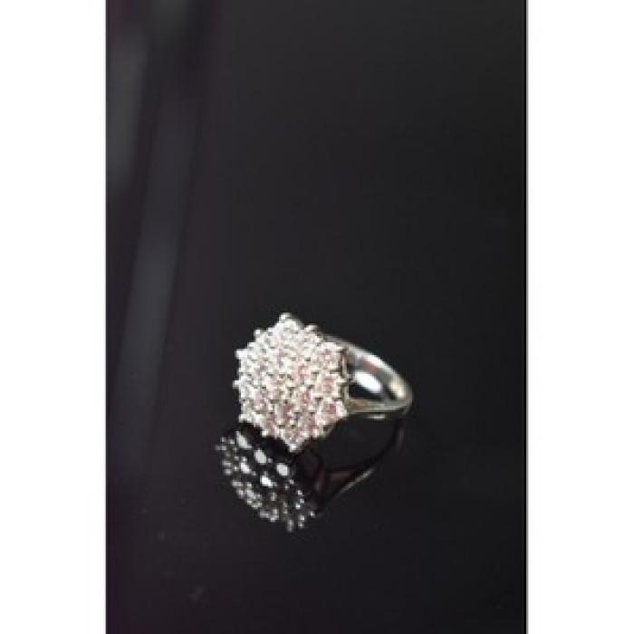 925 Sterling Silver CZ Ring Size 6.5