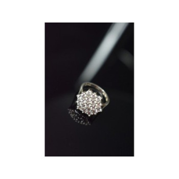 925 Sterling Silver CZ Ring Size 6.5