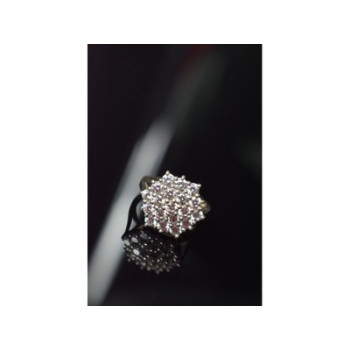 925 Sterling Silver CZ Ring Size 6.5