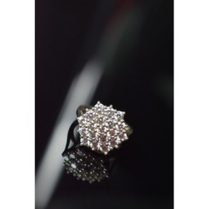 925 Sterling Silver CZ Ring Size 6.5