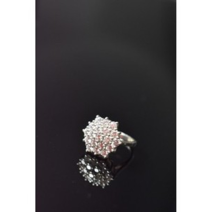 925 Sterling Silver CZ Ring Size 6.5