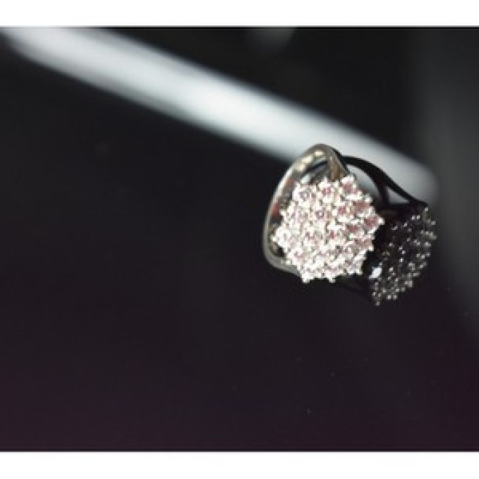 925 Sterling Silver CZ Ring Size 6.5