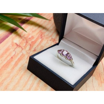 925 Sterling Silver Amethyst Ring Size 7
