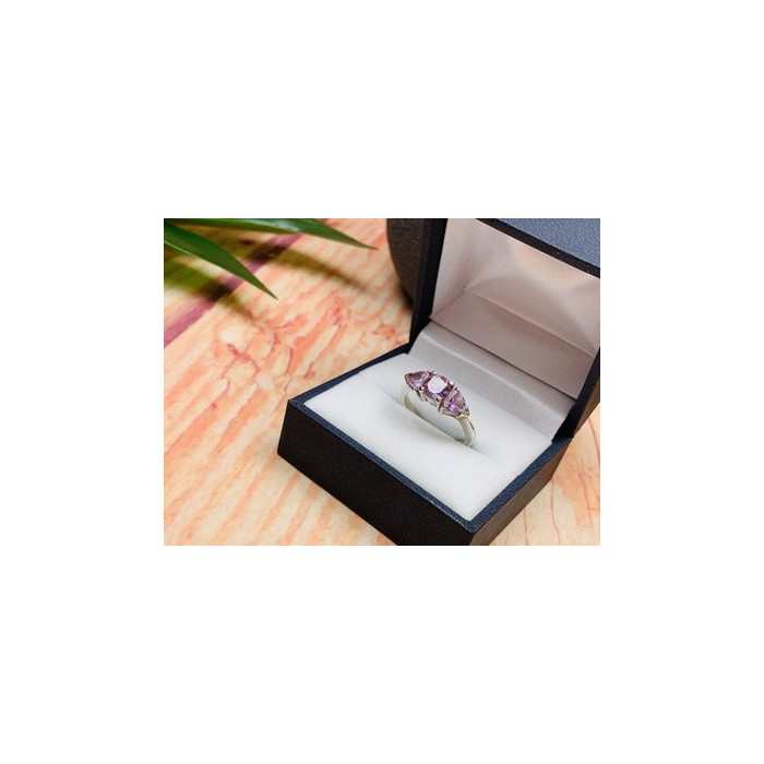 925 Sterling Silver Amethyst Ring Size 7