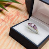 925 Sterling Silver Amethyst Ring Size 7