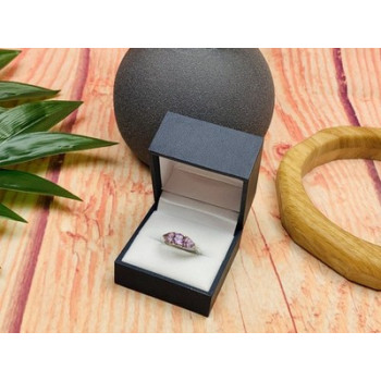 925 Sterling Silver Amethyst Ring Size 7