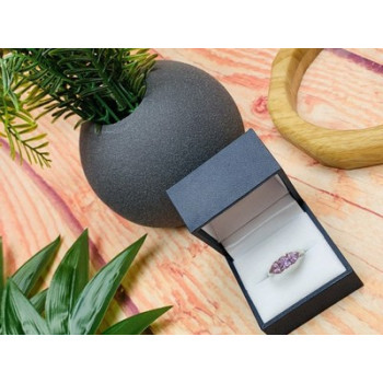 925 Sterling Silver Amethyst Ring Size 7