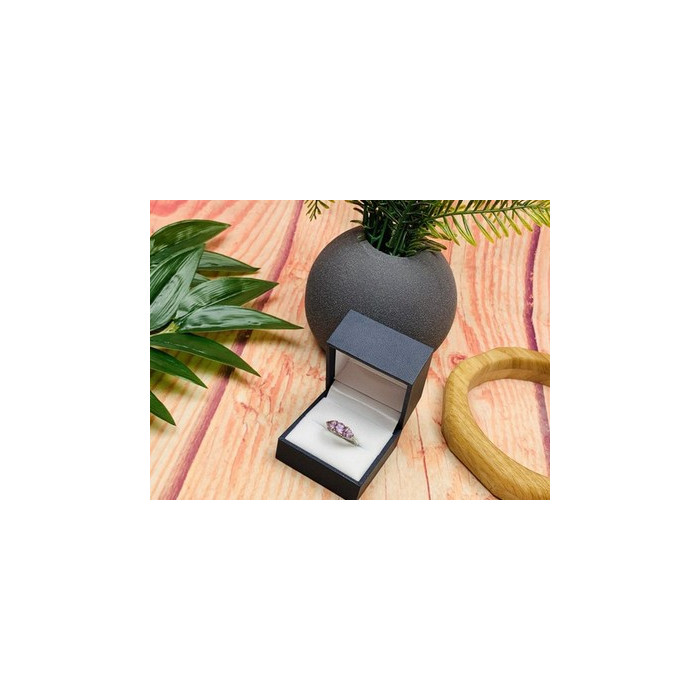 925 Sterling Silver Amethyst Ring Size 7