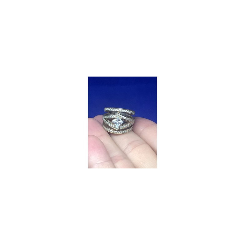 Ring With Gilding and CZ Size 5.5