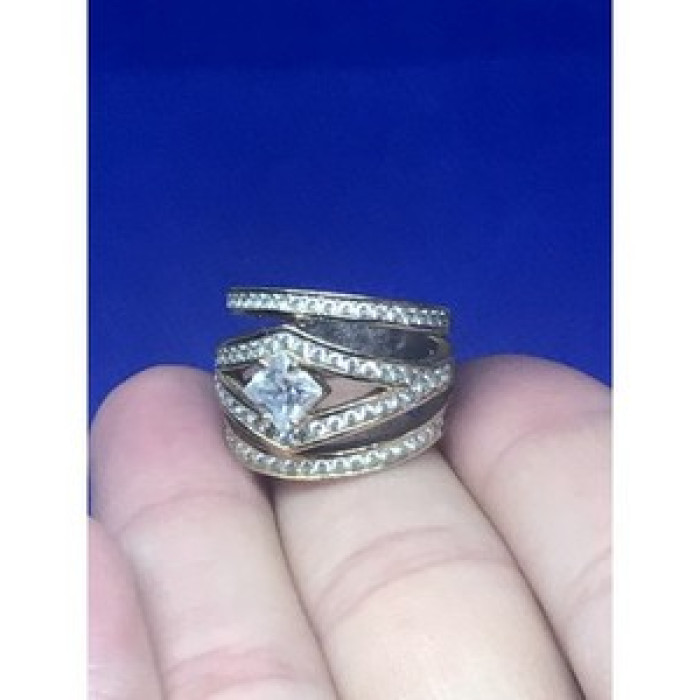 Ring With Gilding and CZ Size 5.5