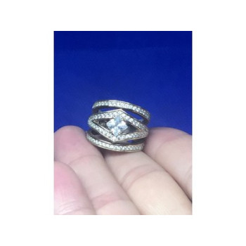 Ring With Gilding and CZ Size 5.5