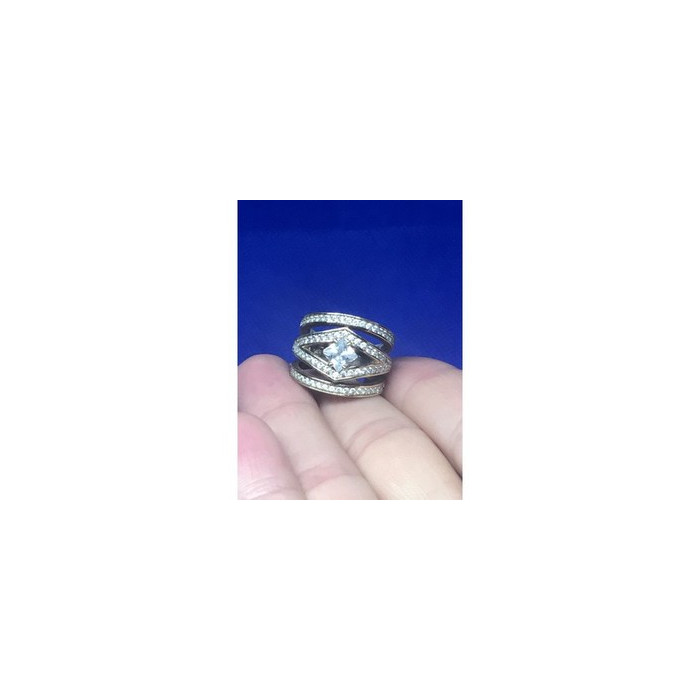 Ring With Gilding and CZ Size 5.5