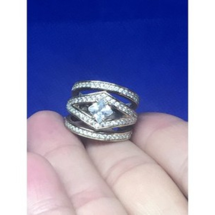 Ring With Gilding and CZ Size 5.5
