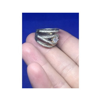 Ring With Gilding and CZ Size 5.5