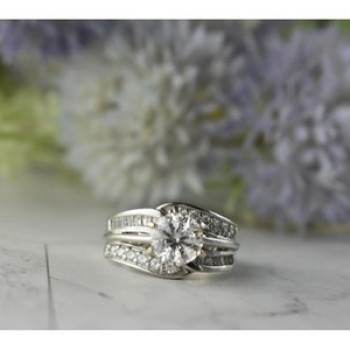 925 Sterling Silver CZ Ring Size 7