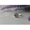 925 Sterling Silver Pink Spinel and CZ Ring Size 8