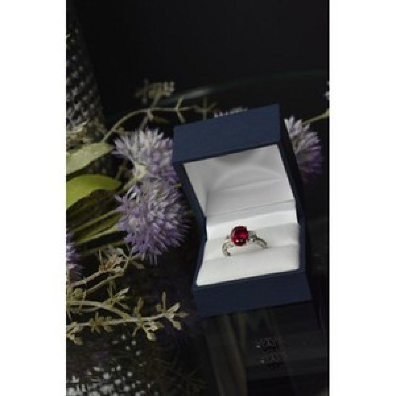 925 Sterling Silver Pink Topaz and CZ Ring Size 6.5