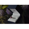 925 Sterling Silver Pink Topaz and CZ Ring Size 6.5