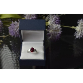 925 Sterling Silver Pink Topaz and CZ Ring Size 6.5