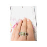 925 Sterling Silver Multi Gemstones Ring Size 8.5