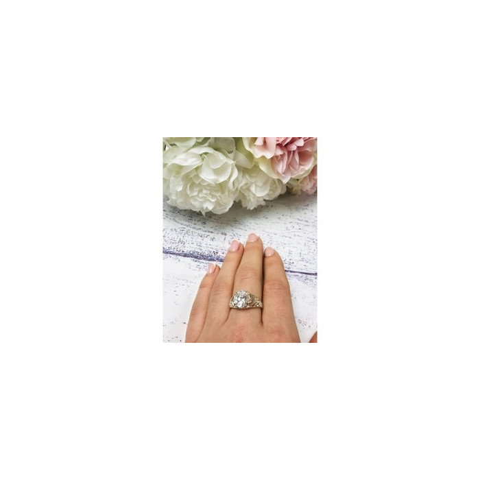 925 Sterling Silver CZ Ring Size 7.5