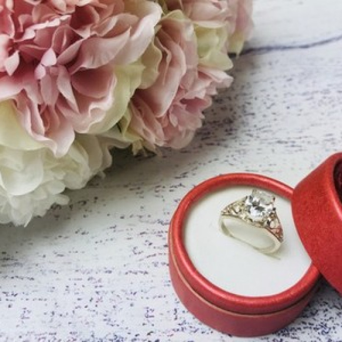 925 Sterling Silver CZ Ring Size 7.5